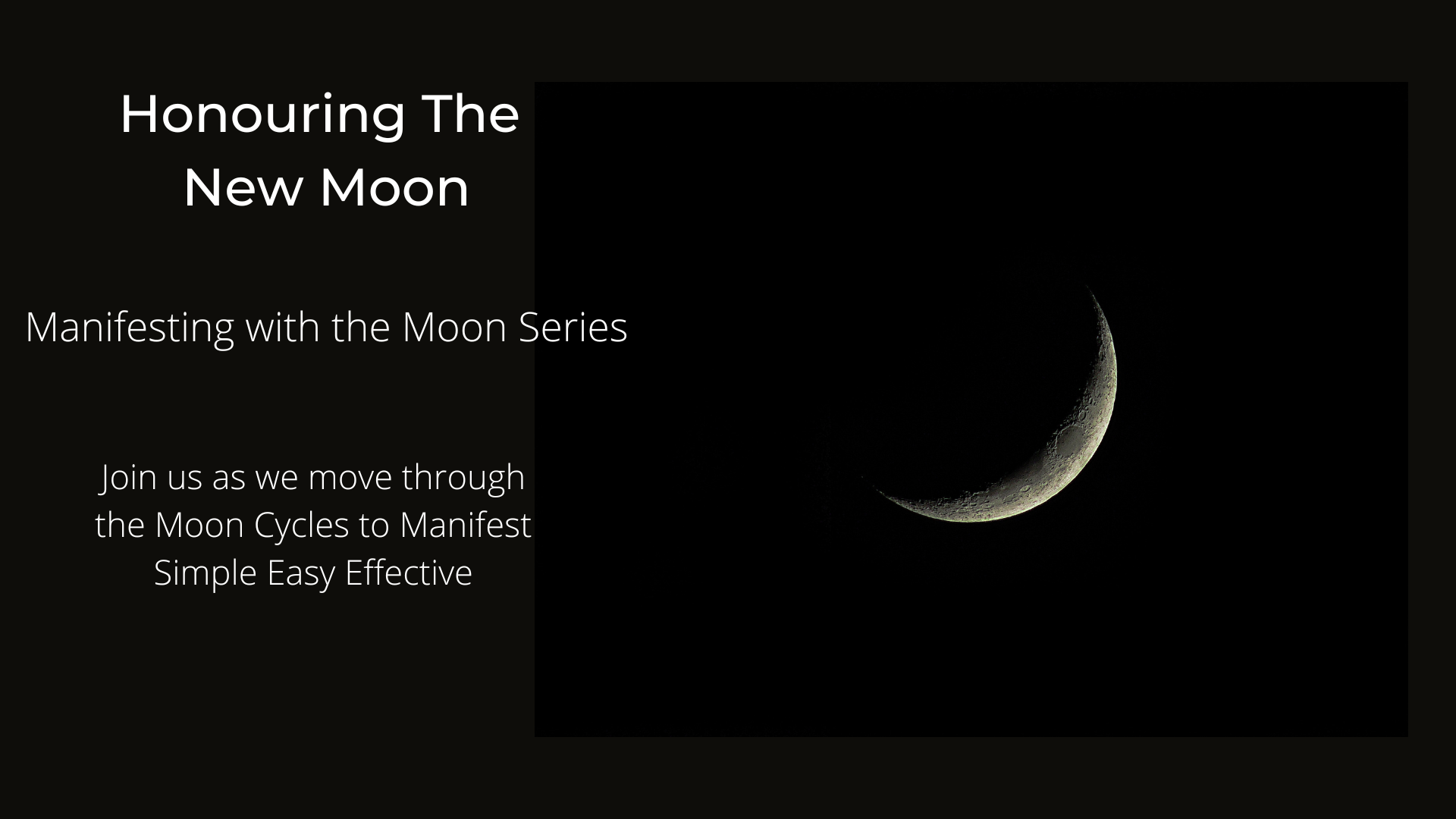 Honouring The New Moon